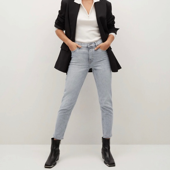 Mango mom fit high waist jeans 10 - Picture 1 of 4